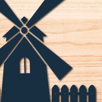 Intra απο ξύλο plywood  Χρώμα wenge 3mm-4mm πάχος - Cricut Farmhouse διανυσματικό Δίασταση 20x20 cm INTRAFABR-85391152 - Image 1