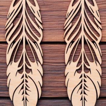 Intra απο ξύλο plywood  Χρώμα wenge 3mm-4mm πάχος - Πακέτο Διακόσμηση με φτερά Cricut Δίασταση 4x4 cm INTRAFABR-85390712 - Image 9