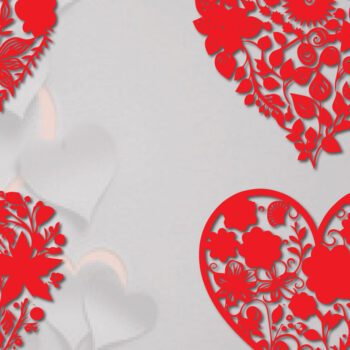 Intra απο ξύλο plywood Χρώμα wenge 3mm-4mm πάχος - Πακέτο Cricut Floral Flower Heart Δίασταση 20x20 cm INTRAFABR-112295273 - Image 4