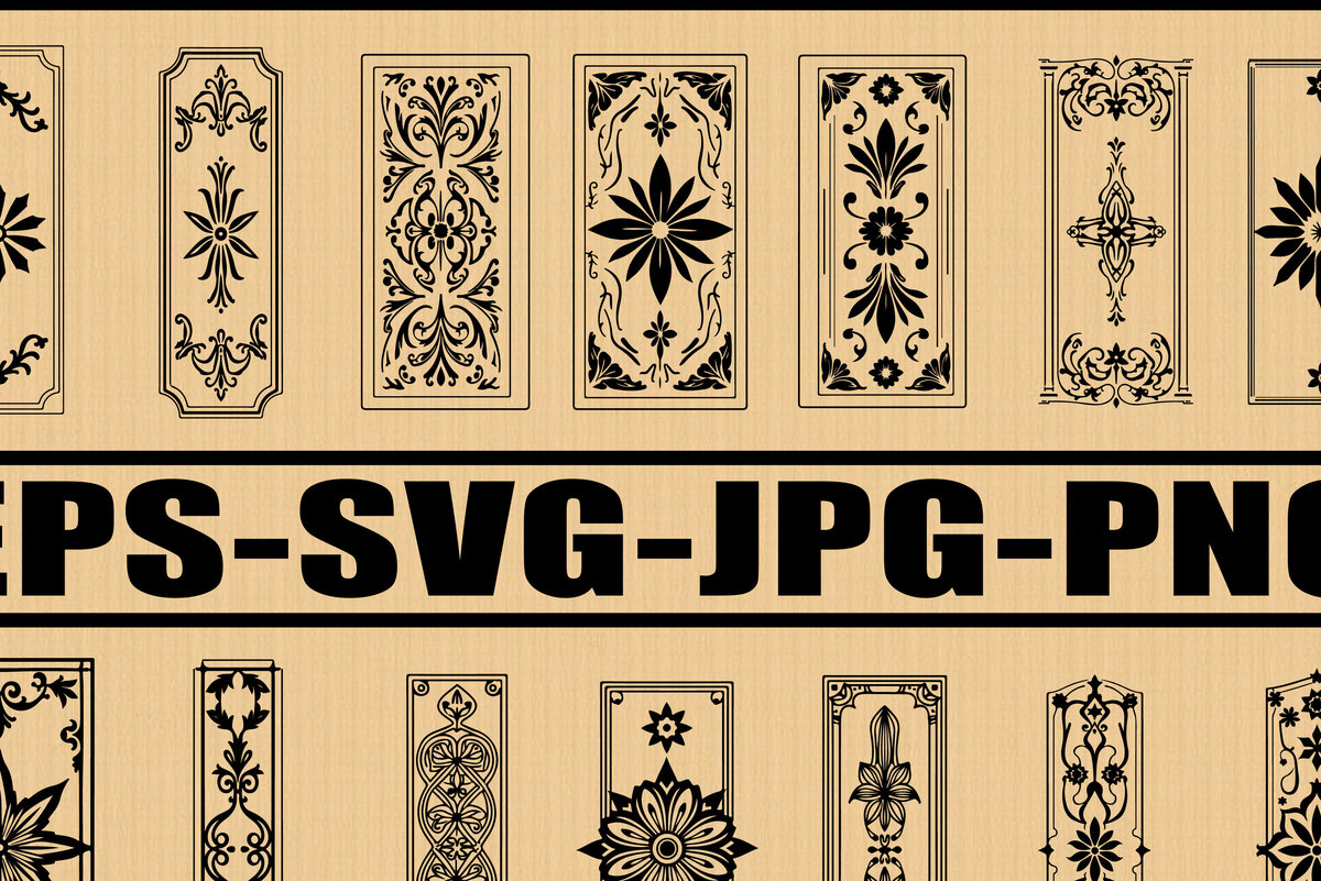 Intra απο ξύλο plywood  Χρώμα wenge 3mm-4mm πάχος - Πακέτο Cricut Floral Frame Δίασταση 20x25 cm INTRAFABR-112295309