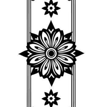 Intra απο ξύλο plywood Χρώμα wenge 3mm-4mm πάχος - Πακέτο Cricut Floral Frame Δίασταση 20x25 cm INTRAFABR-112295309 - Image 5