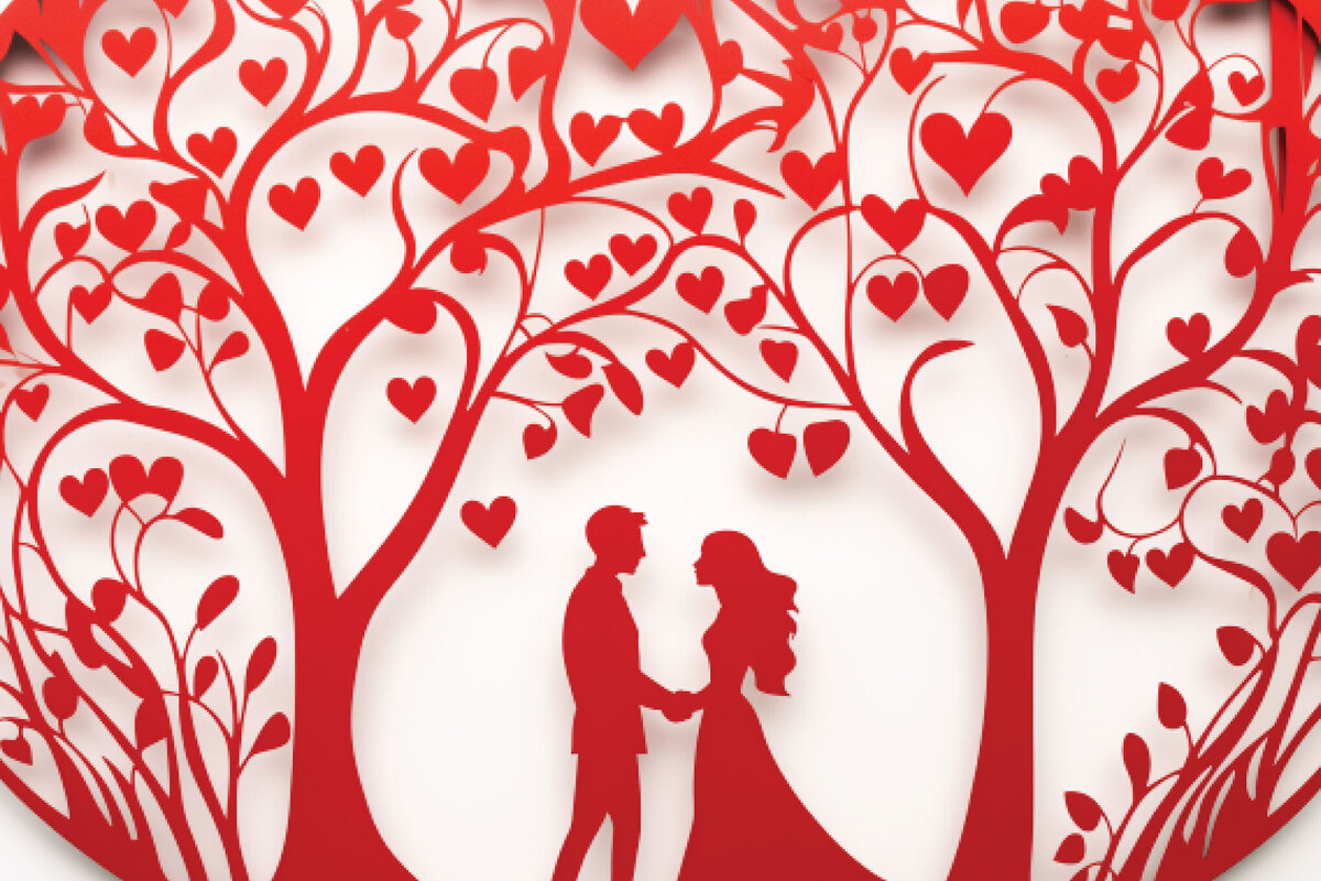 Intra απο ξύλο plywood  Χρώμα wenge 3mm-4mm πάχος - Cricut Flower Heart Cut Δίασταση 4x4 cm INTRAFABR-113839036