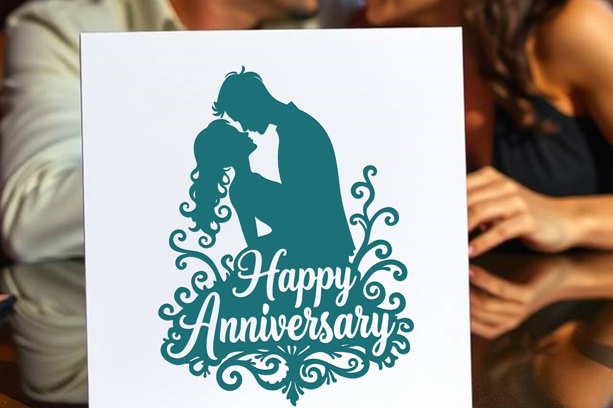 Intra απο ξύλο plywood  Χρώμα wenge 3mm-4mm πάχος - Cricut Happy Anniversary Card Δίασταση 20x20 cm INTRAFABR-109192876
