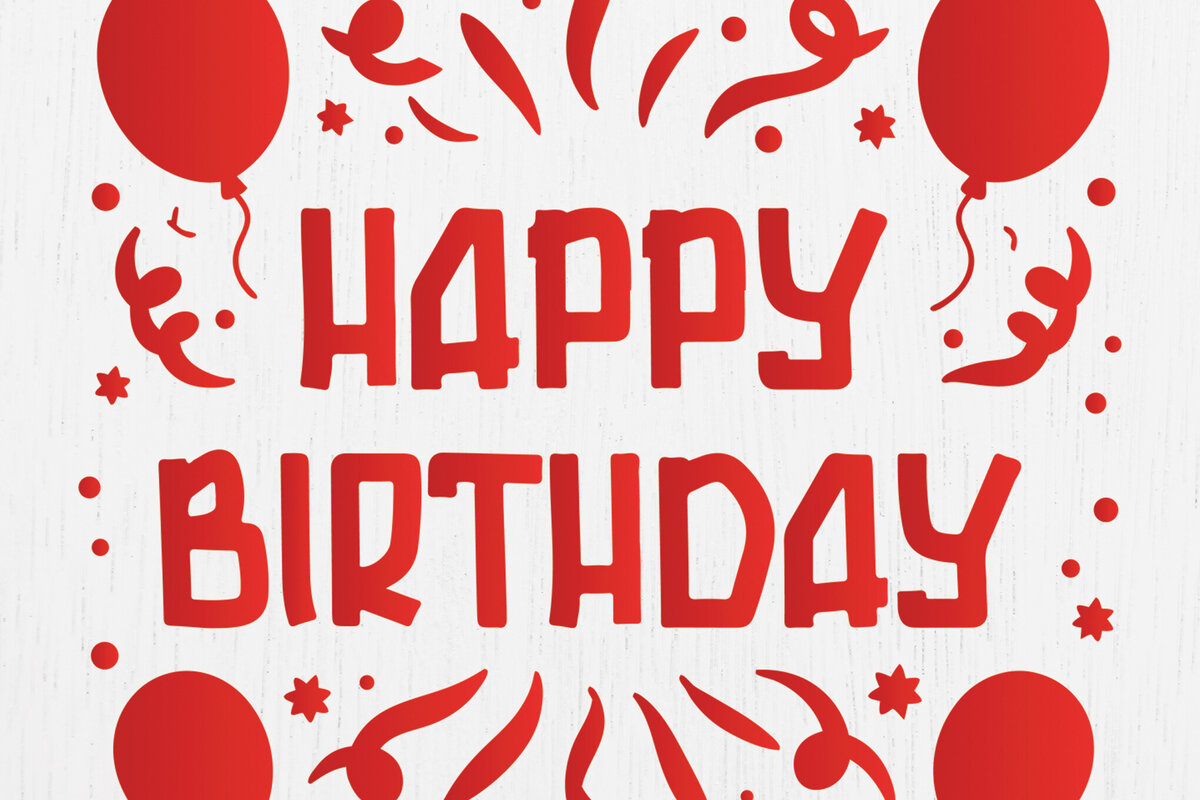 Intra απο ξύλο plywood  Χρώμα wenge 3mm-4mm πάχος - Cricut Happy Birthday Card Design 14 Δίασταση 20x20 cm INTRAFABR-119620372