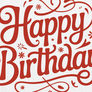 Intra απο ξύλο plywood Χρώμα wenge 3mm-4mm πάχος - Cricut Happy Birthday Card Design 3 Δίασταση 20x20 cm INTRAFABR-119620504 - Image 1