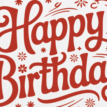 Intra απο ξύλο plywood Χρώμα wenge 3mm-4mm πάχος - Cricut Happy Birthday Card Design 5 Δίασταση 20x20 cm INTRAFABR-112615091 - Image 1