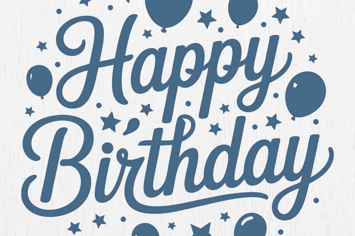 Intra απο ξύλο plywood  Χρώμα wenge 3mm-4mm πάχος - Cricut Happy Birthday Card Design 8 Δίασταση 20x20 cm INTRAFABR-119620674