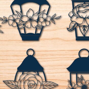 Intra απο ξύλο plywood  Χρώμα wenge 3mm-4mm πάχος - Πρότυπο δέσμης Decor φαναριού Cricut Δίασταση 25x25 cm INTRAFABR-18389871 - Image 1