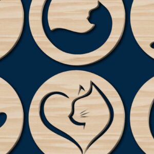 Intra απο ξύλο plywood  Χρώμα wenge 3mm-4mm πάχος - Πακέτο Cricut/Cut Cat Decor Δίασταση 20x20 cm INTRAFABR-43113558