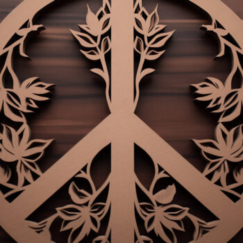 Intra απο ξύλο plywood Χρώμα wenge 3mm-4mm πάχος - Cricut Peace Bundle Δίασταση 30x20 cm INTRAFABR-118744319 - Image 2