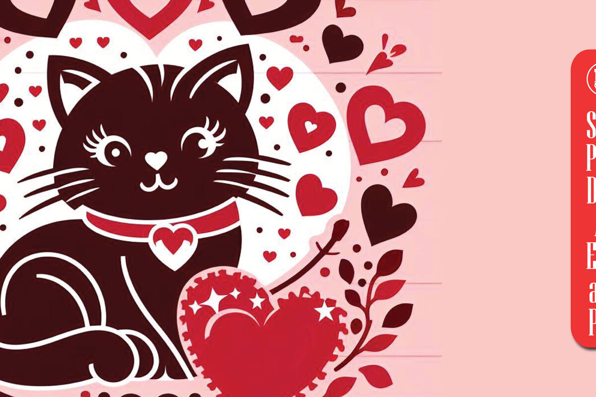Intra απο ξύλο plywood  Χρώμα wenge 3mm-4mm πάχος - Cricut Valentine Cat Δίασταση 4x4 cm INTRAFABR-113204762