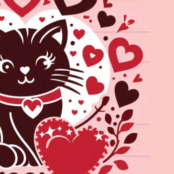 Intra απο ξύλο plywood Χρώμα wenge 3mm-4mm πάχος - Cricut Valentine Cat Δίασταση 4x4 cm INTRAFABR-84079882 - Image 7