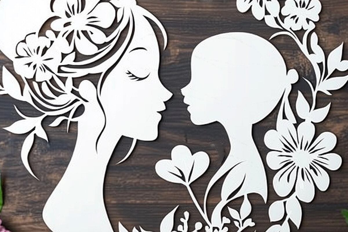 Intra απο ξύλο plywood  Χρώμα wenge 3mm-4mm πάχος - Cricut Cut για την Ημέρα της Μητέρας Δίασταση 20x20 cm INTRAFABR-110875851