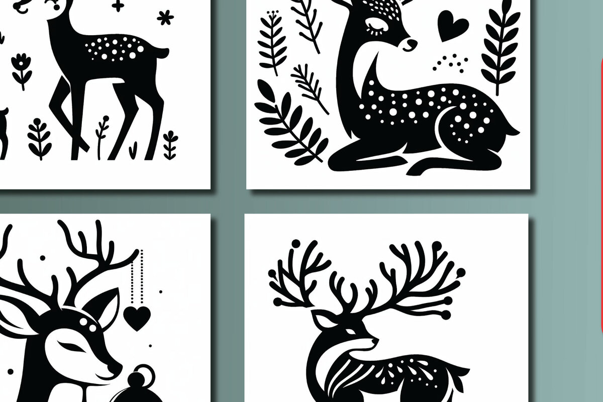 Intra απο ξύλο plywood  Χρώμα wenge 3mm-4mm πάχος - Πακέτο διακόσμησης Cricut PANNO DEER Δίασταση 4x4 cm INTRAFABR-61606499