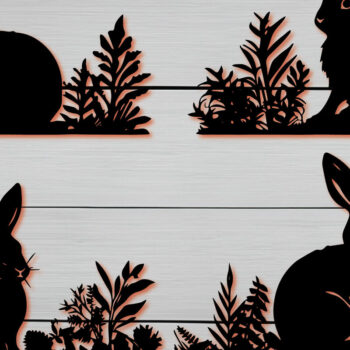Intra απο ξύλο plywood  Χρώμα wenge 3mm-4mm πάχος - Πακέτο Cricut Paper Craft Rabbit Δίασταση 4x4 cm INTRAFABR-46568402 - Image 1