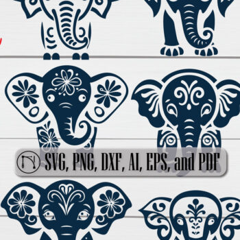 Intra απο ξύλο plywood  Χρώμα wenge 3mm-4mm πάχος - Πακέτο Cricut Paper Cut Elephant Δίασταση 4x4 cm INTRAFABR-61607979 - Image 4