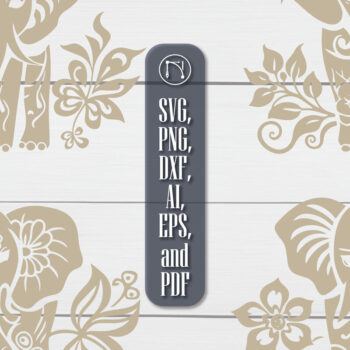 Intra απο ξύλο plywood  Χρώμα wenge 3mm-4mm πάχος - Πακέτο Cricut Paper Cut Elephant Δίασταση 4x4 cm INTRAFABR-61607979 - Image 5