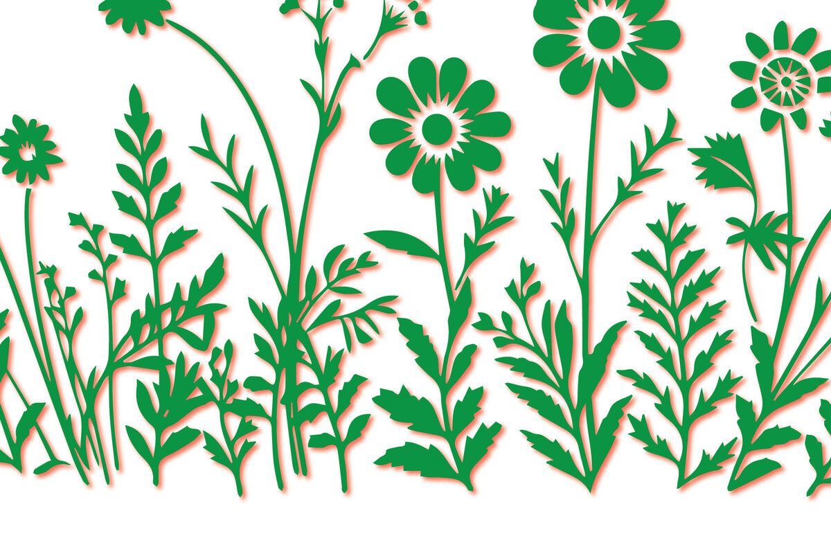 Intra απο ξύλο plywood  Χρώμα wenge 3mm-4mm πάχος - Πακέτο με χαρτί Cricut Cut Wild Flowers Δίασταση 30x20 cm INTRAFABR-104016659