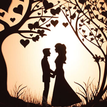 Intra απο ξύλο plywood  Χρώμα wenge 3mm-4mm πάχος - Πακέτο Cricut Valentine Couple Δίασταση 4x4 cm INTRAFABR-125383161 - Image 4