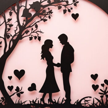 Intra απο ξύλο plywood  Χρώμα wenge 3mm-4mm πάχος - Πακέτο Cricut Valentine Couple Δίασταση 4x4 cm INTRAFABR-125383161 - Image 8