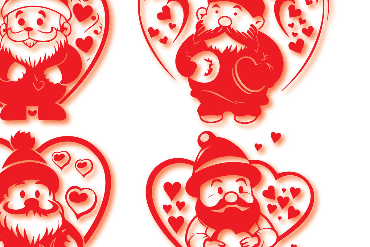 Intra απο ξύλο plywood  Χρώμα wenge 3mm-4mm πάχος - Πακέτο Cricut Valentine Gnome Δίασταση 4x4 cm INTRAFABR-101883337