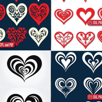 Intra απο ξύλο plywood  Χρώμα wenge 3mm-4mm πάχος - Πακέτο Cricut Valentine Heart Δίασταση 4x4 cm INTRAFABR-111210462 - Image 1