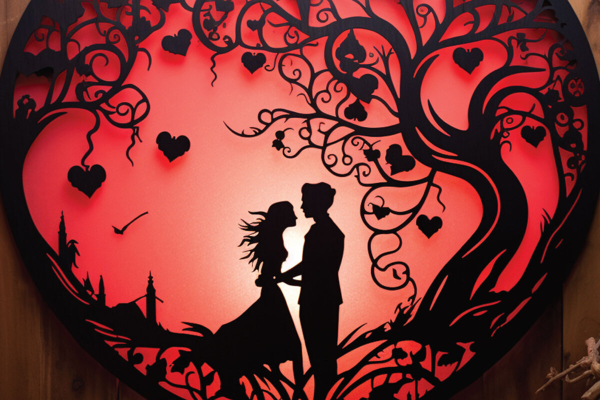 Intra απο ξύλο plywood  Χρώμα wenge 3mm-4mm πάχος - Cricut Valentine με λέιζερ Δίασταση 4x4 cm INTRAFABR-110175926