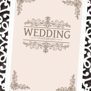 Intra απο ξύλο plywood  Χρώμα wenge 3mm-4mm πάχος - Προσκλητήριο γάμου Cricut, Gate Card Δίασταση 5x7 cm INTRAFABR-117077314