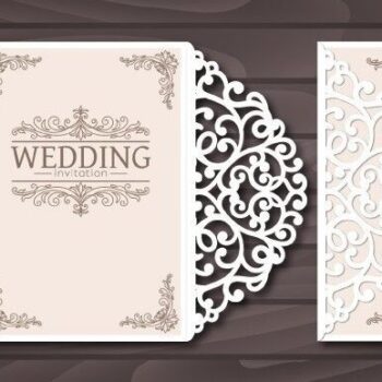 Intra απο ξύλο plywood  Χρώμα wenge 3mm-4mm πάχος - Προσκλητήριο γάμου Cricut, Gate Card Δίασταση 5x7 cm INTRAFABR-117077314 - Image 2