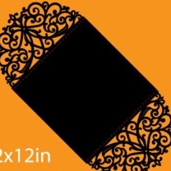 Intra απο ξύλο plywood Χρώμα wenge 3mm-4mm πάχος - Πρότυπο πρόσκλησης γάμου Cricut Δίασταση 7x5 cm INTRAFABR-91468952 - Image 5