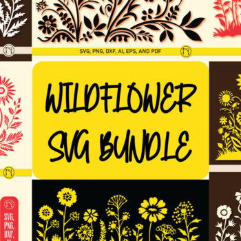 Intra απο ξύλο plywood  Χρώμα wenge 3mm-4mm πάχος - Πακέτο Cricut Wildflower Element Δίασταση 4x4 cm INTRAFABR-63882352 - Image 1