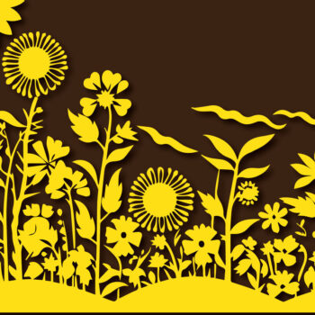 Intra απο ξύλο plywood  Χρώμα wenge 3mm-4mm πάχος - Πακέτο Cricut Wildflower Element Δίασταση 4x4 cm INTRAFABR-63882352 - Image 3