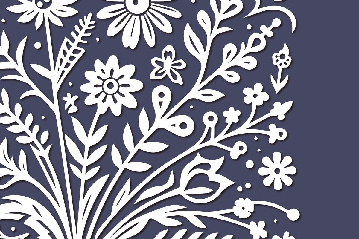 Intra απο ξύλο plywood  Χρώμα wenge 3mm-4mm πάχος - Cricut Wildflower Δίασταση 4x4 cm INTRAFABR-113396267