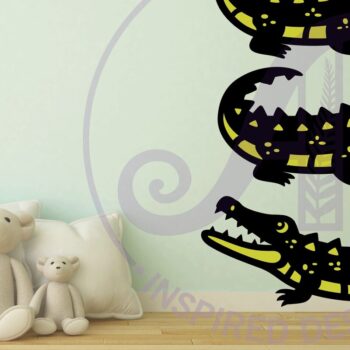 Intra απο ξύλο plywood Χρώμα wenge 3mm-4mm πάχος - Crocodile Two Layer Cut Outs Laser Δίασταση 30x20 cm INTRAFABR-115693398 - Image 2