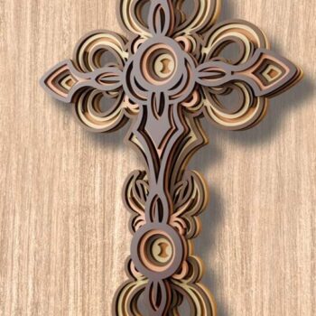 Intra απο ξύλο plywood  Χρώμα wenge 3mm-4mm πάχος - πολλαπλών επιπέδων 3D Δίασταση 250x160 cm INTRAFABR-115695686 - Image 2