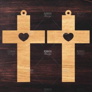 Intra απο ξύλο plywood  Χρώμα wenge 3mm-4mm πάχος - Σταυρωτά σκουλαρίκια Δίασταση 3x3 cm INTRAFABR-121436613