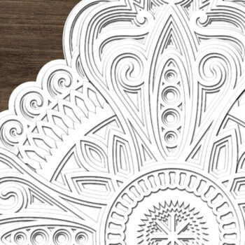 Intra απο ξύλο plywood  Χρώμα wenge 3mm-4mm πάχος - Αρχεία CROSS για Cricut, Δίασταση 12x12 cm INTRAFABR-115464660 - Image 5