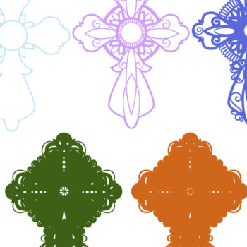 Intra απο ξύλο plywood  Χρώμα wenge 3mm-4mm πάχος - Αρχεία CROSS για Cricut, Δίασταση 12x12 cm INTRAFABR-115464660 - Image 7