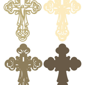 Intra απο ξύλο plywood Χρώμα wenge 3mm-4mm πάχος - Cross Multilayer /Laser Cross DXF Δίασταση 30x20 cm INTRAFABR-70623687 - Image 2