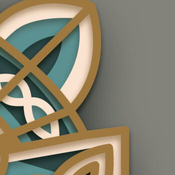 Intra απο ξύλο plywood  Χρώμα wenge 3mm-4mm πάχος - Cross Multilayer /Laser Cross DXF Δίασταση 30x20 cm INTRAFABR-96376752 - Image 8
