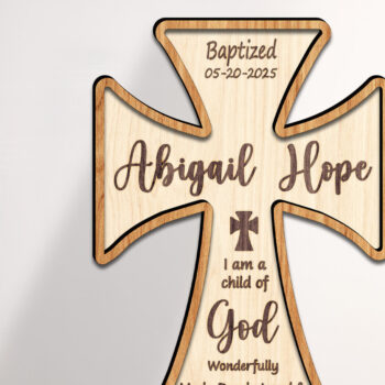 Intra απο ξύλο plywood Χρώμα wenge 3mm-4mm πάχος - Cross Stand Δίασταση 20x20 cm INTRAFABR-95035768 - Image 1