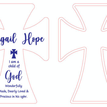 Intra απο ξύλο plywood Χρώμα wenge 3mm-4mm πάχος - Cross Stand Δίασταση 20x20 cm INTRAFABR-95035768 - Image 3