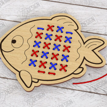 Intra απο ξύλο plywood Χρώμα wenge 3mm-4mm πάχος - Cross Stitch Animals | CNC Δίασταση 15x15 cm INTRAFABR-120636499 - Image 1