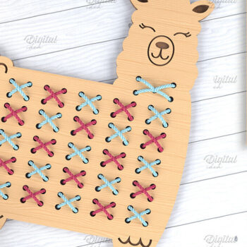 Intra απο ξύλο plywood  Χρώμα wenge 3mm-4mm πάχος - Πακέτο Cross Stitch Animals LaserCut Δίασταση 30x20 cm INTRAFABR-31111337 - Image 2