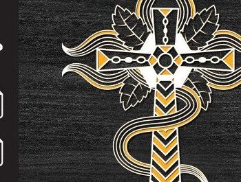 Intra απο ξύλο plywood Χρώμα wenge 3mm-4mm πάχος - Σταυρός με λουλούδια Δίασταση 20x20 cm INTRAFABR-123125185 - Image 4