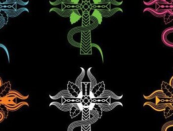 Intra απο ξύλο plywood Χρώμα wenge 3mm-4mm πάχος - Σταυρός με λουλούδια Δίασταση 20x20 cm INTRAFABR-123125185 - Image 5