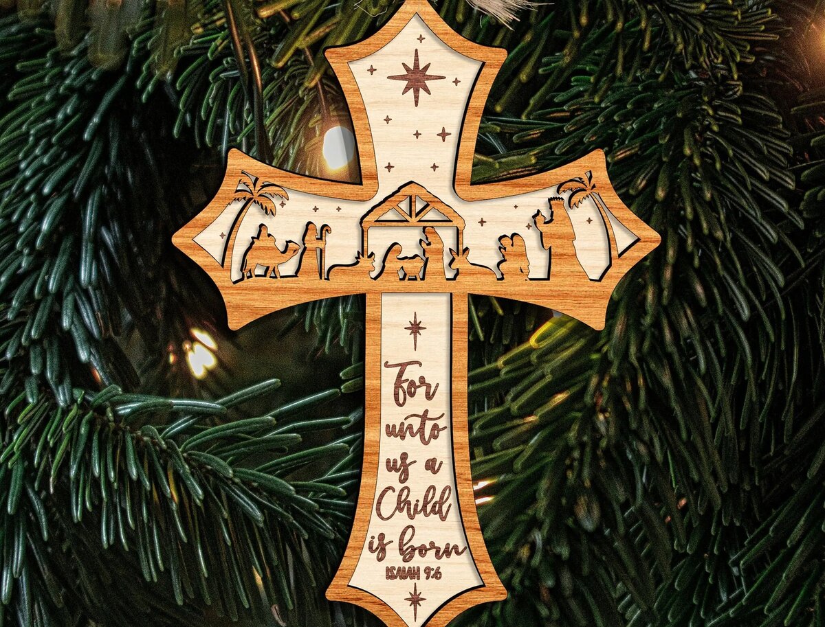 Intra απο ξύλο plywood  Χρώμα wenge 3mm-4mm πάχος - Σταυρός Ξύλο Στολίδι Δίασταση 6x6 cm INTRAFABR-118356784