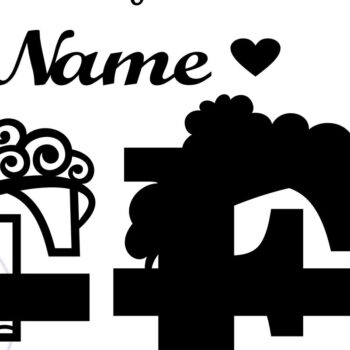 Intra απο ξύλο plywood Χρώμα wenge 3mm-4mm πάχος - Μονόγραμμα με κεφαλαίο στέμμα Γράμμα F Δίασταση 30x20 cm INTRAFABR-70929734 - Image 2