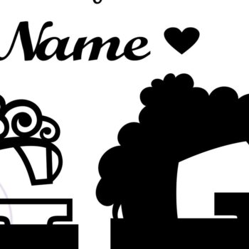 Intra απο ξύλο plywood  Χρώμα wenge 3mm-4mm πάχος - Μονόγραμμα με κεφαλαίο στέμμα Γράμμα G Δίασταση 30x20 cm INTRAFABR-71444328 - Image 2