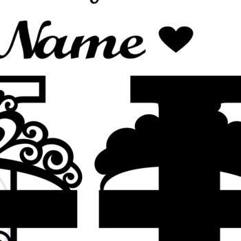 Intra απο ξύλο plywood  Χρώμα wenge 3mm-4mm πάχος - Crown Capital Monogram Letter I Δίασταση 30x20 cm INTRAFABR-47679348 - Image 2